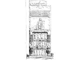 Bas-Relief from Persepolis. Throne, or royal seat of the king. One of the sculptures in the palace of Cyrus